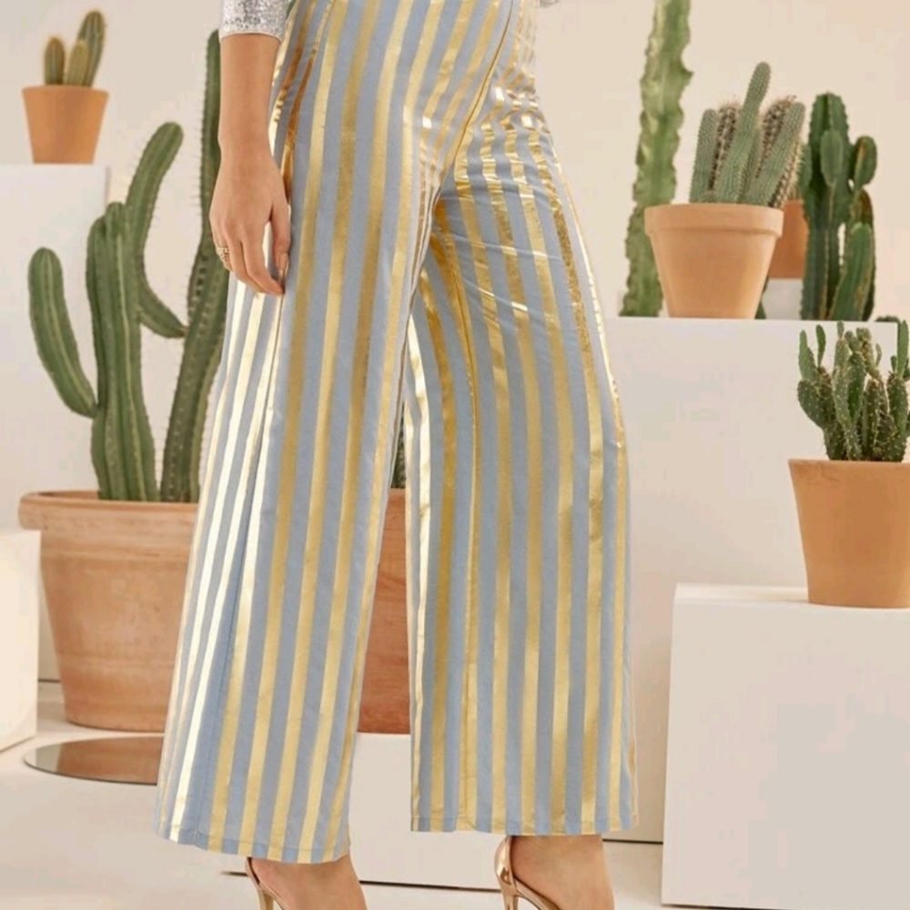 Gold/Blue Pants